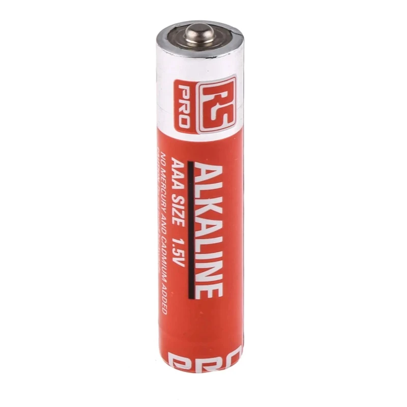 RS PRO Alkaline AAA Battery 1.5 V Non-Rechargeable Long Life 2.4Ah Capacity Pack of 100 789-2821