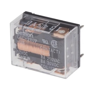 Omron PCB Power Relay 12V DC Coil 8A Switching Current SPDT G6C-2117P-US DC12