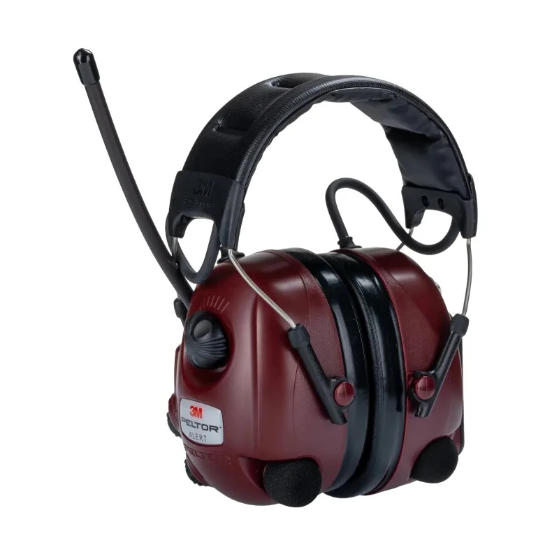 3M PELTOR Alert Listen Only Electronic Ear Defenders with Headband, 30dB Noise Reduction, Red M2RX7A2-01