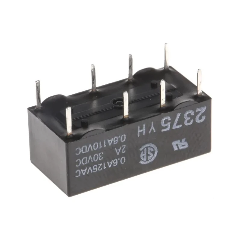 Omron PCB Signal Relay, 24V DC Coil Voltage, 2A Switching Current, DPDT Contact Configuration G6A-274P-ST-US-24DC