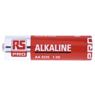 RS PRO Alkaline AA Battery 1.5 V Non-Rechargeable LR6 2.4Ah Pack of 100 789-2828