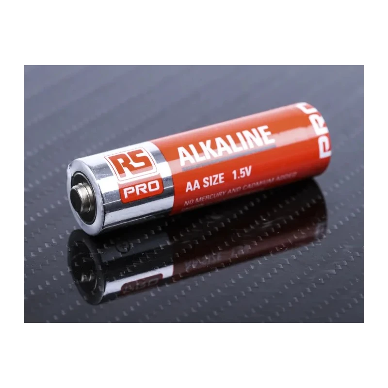 RS PRO Alkaline AA Battery 1.5 V Non-Rechargeable LR6 2.4Ah Pack of 100 789-2828