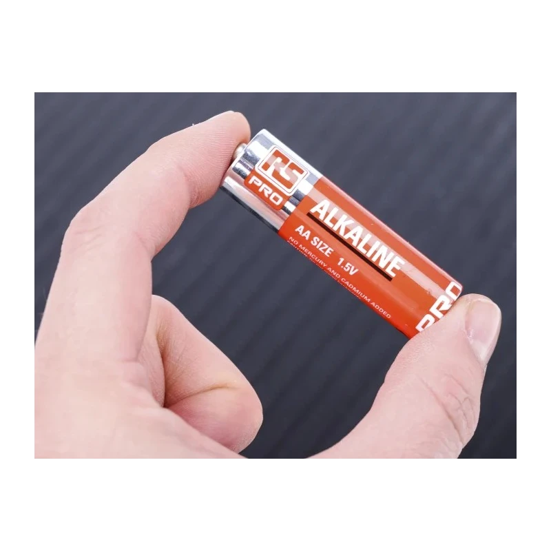 RS PRO Alkaline AA Battery 1.5 V Non-Rechargeable LR6 2.4Ah Pack of 100 789-2828