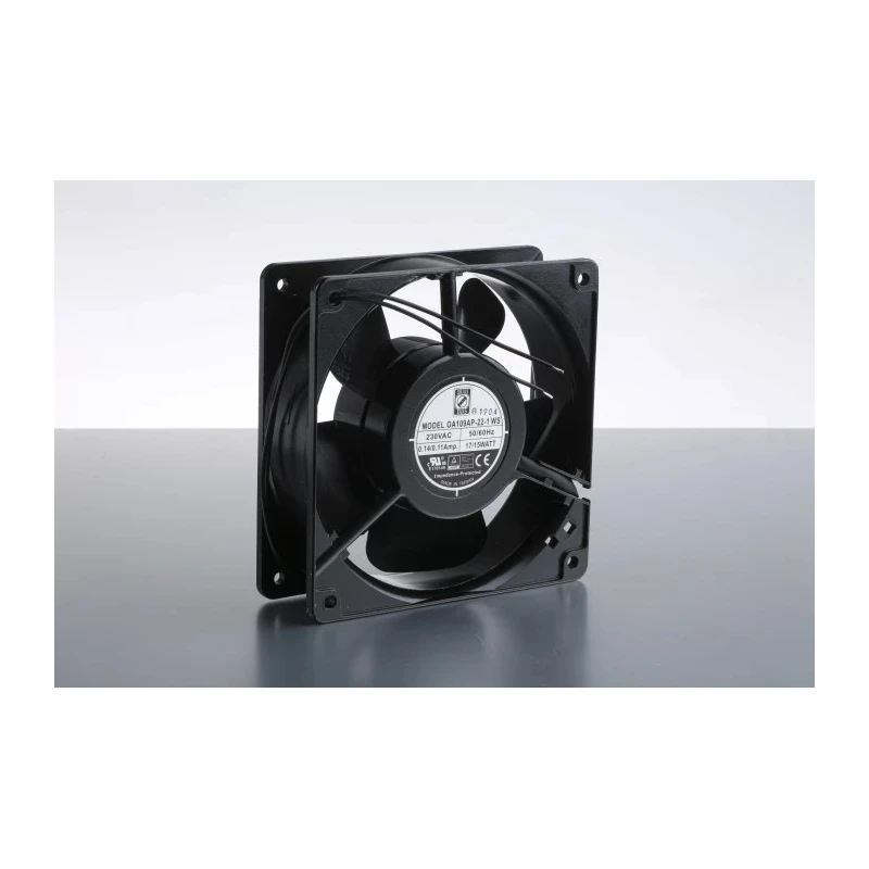 RS PRO AC Dual Bearing Axial Fan 230V AC, 15 W, 186.9 m³/h, IP44, 119.5 mm Frame Size, Sleeve Bearing IP44
