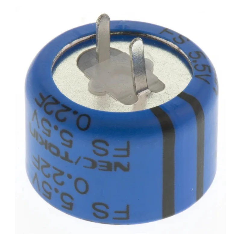 KEMET 0.22 F Electric Double Layer Supercapacitor, Through Hole Mount, 5.5V DC, Radial Terminal, FS0H224ZF