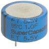 KEMET 0.1 F 5.5V dc Radial Through Hole Supercapacitor -20 to 80 % Tolerance FTW0H104ZF