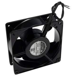 RS PRO Industrial AC Dual Ball Bearing Axial Fan 230V AC, 15 W, 186.9 m³/h Air Flow, IP44, 119.5 mm x 119.5 mm x 38.5 mm IP44