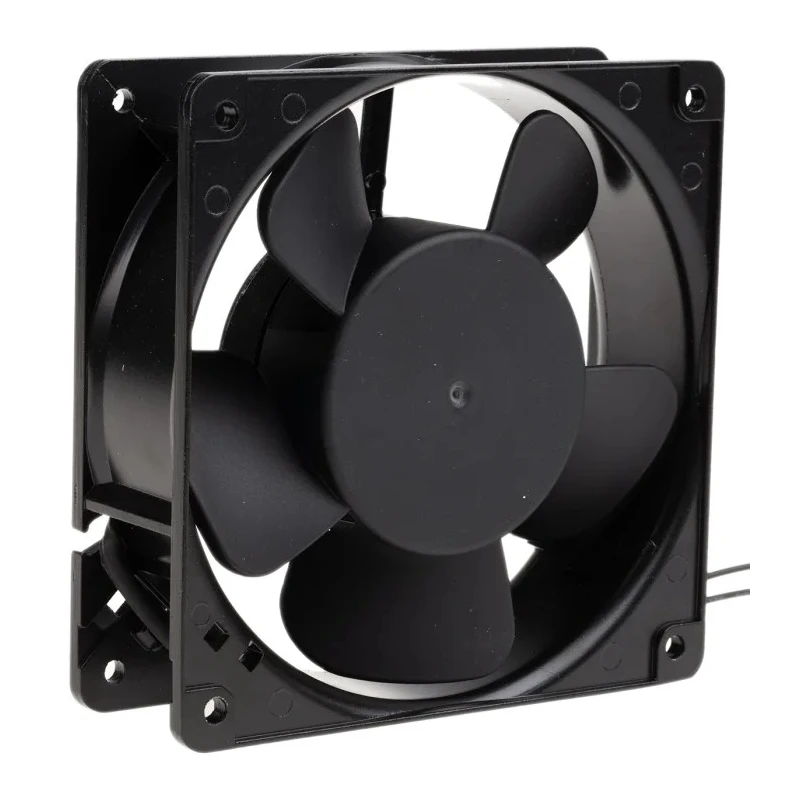 RS PRO Industrial AC Dual Ball Bearing Axial Fan 230V AC, 15 W, 186.9 m³/h Air Flow, IP44, 119.5 mm x 119.5 mm x 38.5 mm IP44