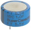 KEMET 0.1 F Electric Double Layer Supercapacitor 5.5 V dc, Through Hole, Radial Terminal FTW0H104ZF