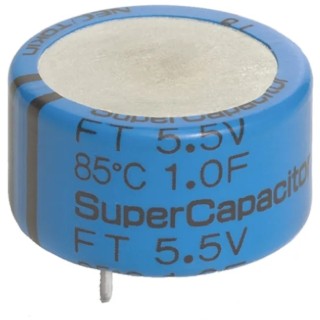 KEMET 0.1 F Electric Double Layer Supercapacitor 5.5 V dc, Through Hole, Radial Terminal FTW0H104ZF