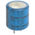 KEMET 0.47 F Electric Double Layer Supercapacitor, 5.5V DC, -20 to 80% Tolerance, Through Hole Mount FG0H474ZF