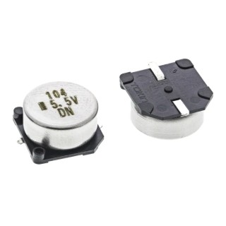 KEMET 0.1 F Electric Double Layer Supercapacitor 5.5V DC, Radial Through Hole Mount FC0H104ZFTBR24