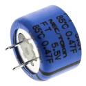 KEMET 0.47 F Electric Double Layer Supercapacitor Through Hole Mount 5.5V dc -20 to 80% Tolerance FT0H474ZF