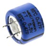 KEMET 0.47 F Electric Double Layer Supercapacitor Through Hole Mount 5.5V dc -20 to 80% Tolerance FT0H474ZF