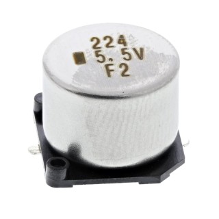 KEMET 0.22 F Electric Double Layer Surface Mount Supercapacitor 5.5V DC, -20 to 80% Tolerance FC0H224ZFTBR24