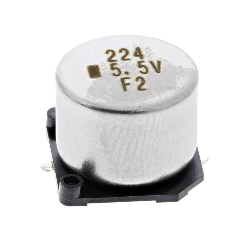 KEMET 0.22 F Electric Double Layer Surface Mount Supercapacitor 5.5V DC, -20 to 80% Tolerance FC0H224ZFTBR24