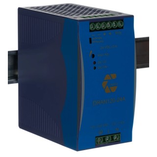 Block DRAN120 Switched Mode DIN Rail Power Supply 230V AC Input, 24V DC 5A Output, 120W DRAN120-24A