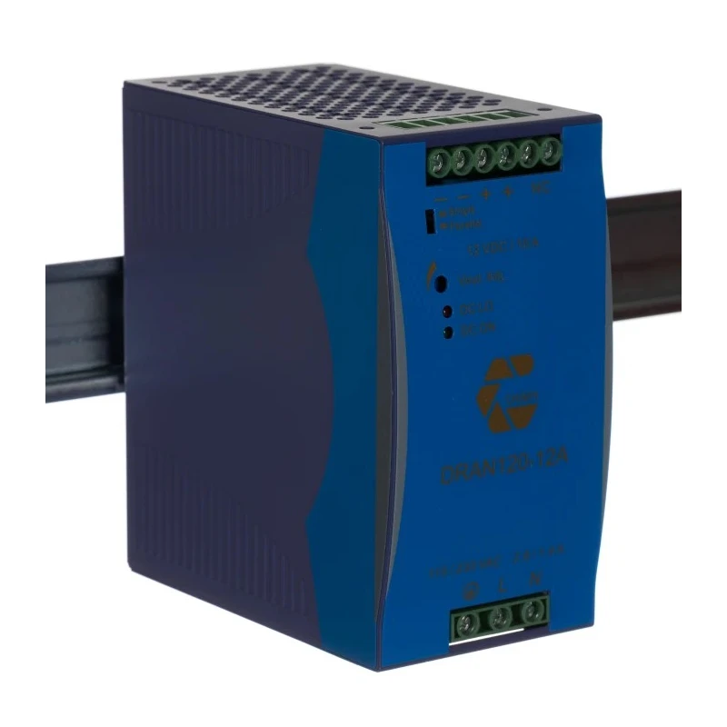 Mean Well DRAN120 Switch Mode DIN Rail Power Supply 230V AC Input 12V DC, 10 A Output, 120 W DRAN120-12A