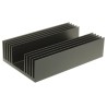 RS PRO Aluminium Heatsink, Universal Rectangular Alu, Black Anodised Finish, 0.59°C/W Thermal Resistance, 50 mm 789-8576