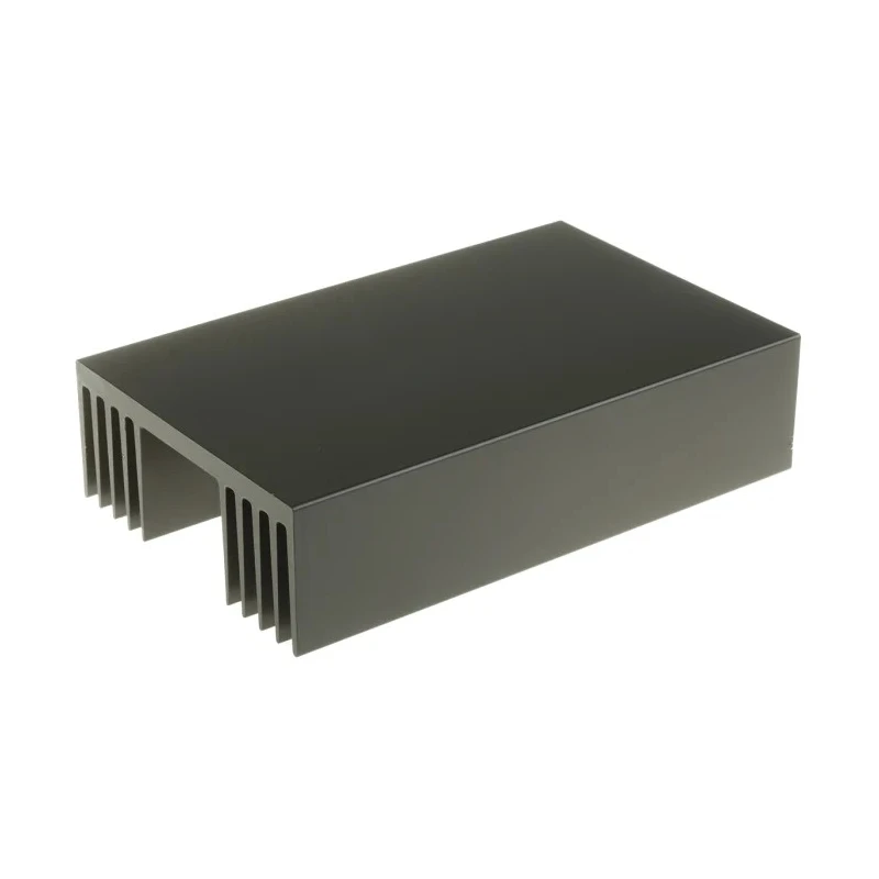 RS PRO Aluminium Heatsink, Universal Rectangular Alu, Black Anodised Finish, 0.59°C/W Thermal Resistance, 50 mm 789-8576