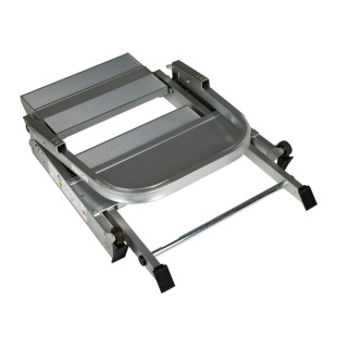 RS PRO 2 Tread Aluminium Steps 0.44m Platform Height, Silver 789-8508