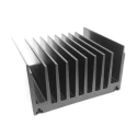 RS PRO Aluminium Heatsink Universal Rectangular Alu Black Anodised 0.48°C/W 65 mm x 300 mm x 119 mm 789-8589