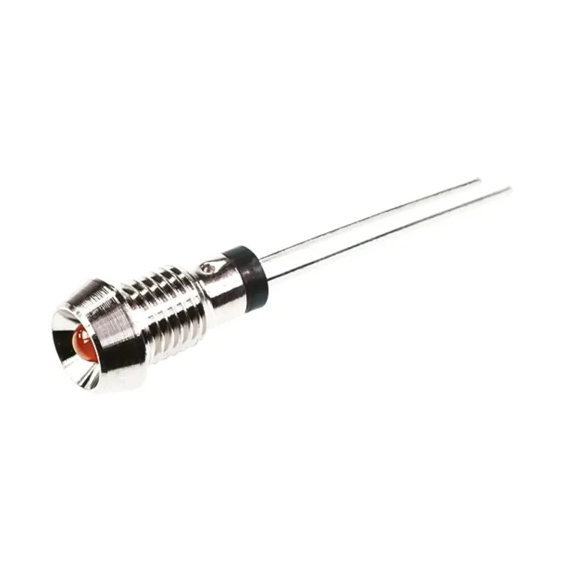 Marl Red 6 mm Panel Mount LED Indicator 572 Series, Diffused Lens, Lead Pin Termination, 2.8V 572-305-04