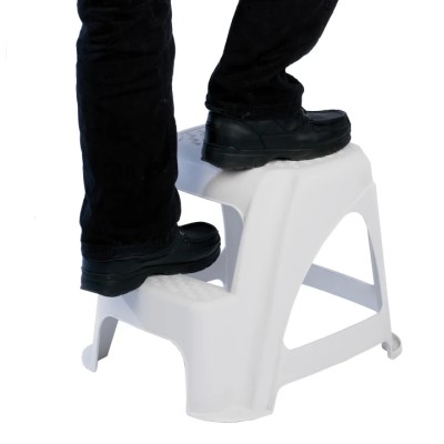 RS PRO 2 Tread Plastic Kick Step 0.4m Platform Height Grey 789-8479