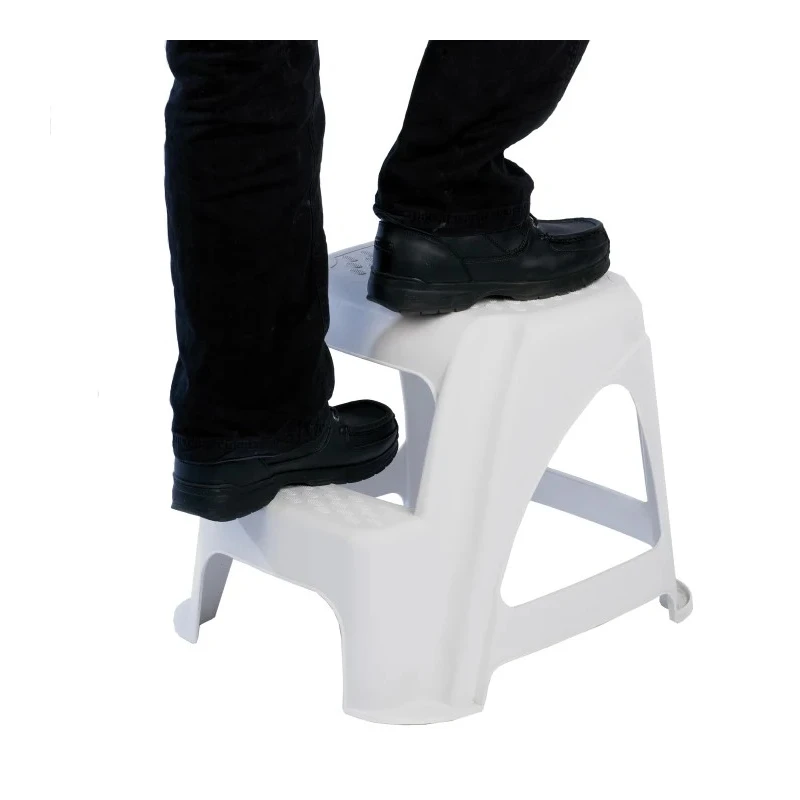 RS PRO 2 Tread Plastic Kick Step 0.4m Platform Height Grey 789-8479