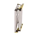 RS Pro 2 Tread Aluminium Steps 0.47m Platform Height, Silver 789-8485