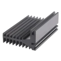 RS PRO Heatsink, 3.7°C/W Thermal Resistance, 75 mm Length, 50 mm Width, 28 mm Height, Anodised Aluminium, TO-220 789-8586