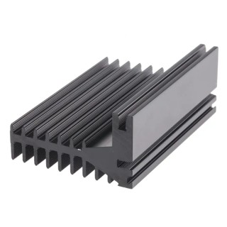 RS PRO Heatsink, 3.7°C/W Thermal Resistance, 75 mm Length, 50 mm Width, 28 mm Height, Anodised Aluminium, TO-220 789-8586