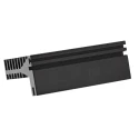 RS PRO Heatsink Universal Rectangular Aluminium, Anodised Black, 3.7°C/W Thermal Resistance, 28 mm x 75 mm x 50 mm 789-8592