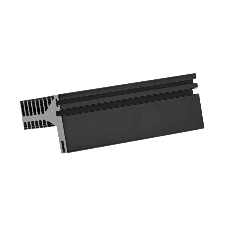 RS PRO Heatsink Universal Rectangular Aluminium, Anodised Black, 3.7°C/W Thermal Resistance, 28 mm x 75 mm x 50 mm 789-8592
