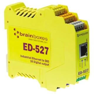 Brainboxes Ethernet Media Converter 10BaseT, 100BaseTX, 100Mbps, Half Duplex ED-527
