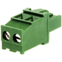RS PRO Pluggable Terminal Block 2-Contact 5.08 mm Pitch 1 Row 300V 16A Polyamide Housing 790-0749