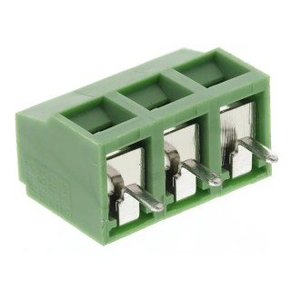 RS PRO PCB Terminal Block 3-Contact 5.08 mm Pitch 1 Row 300V 16A Polyamide Housing 790-1073