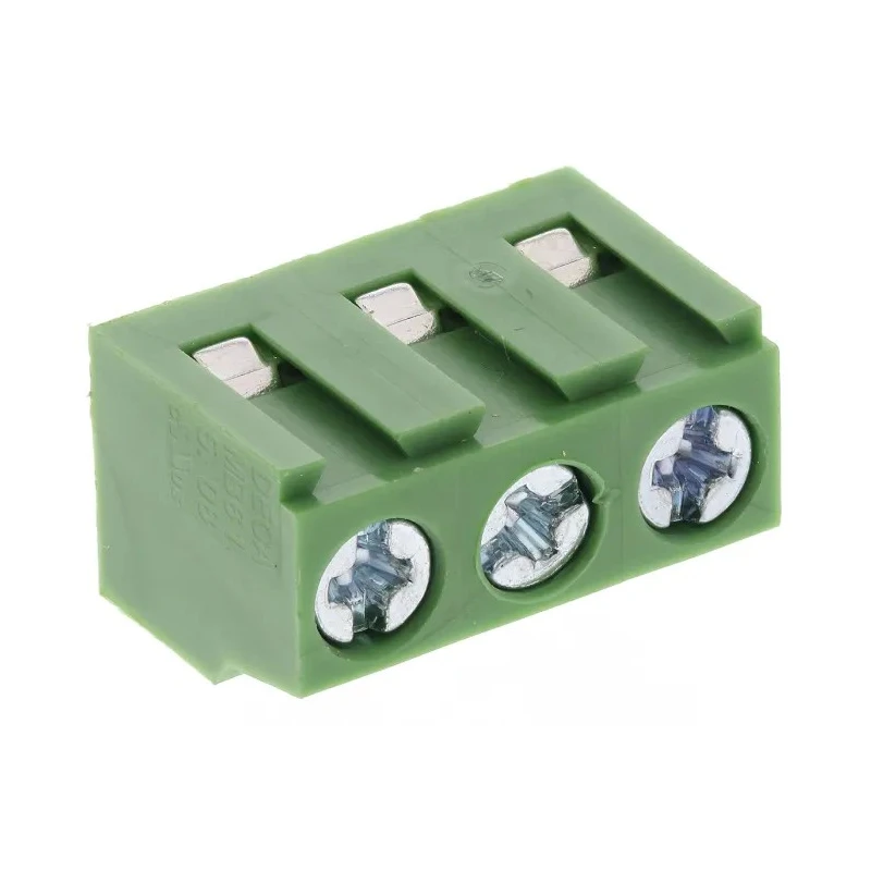 RS PRO PCB Terminal Block 3-Contact 5.08 mm Pitch 1 Row 300V 16A Polyamide Housing 790-1073