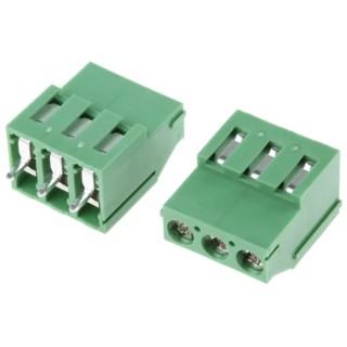 RS PRO PCB Terminal Block 3-Contact 5.08 mm Pitch 1 Row 300 V 25 A Polyamide Housing 790-1155