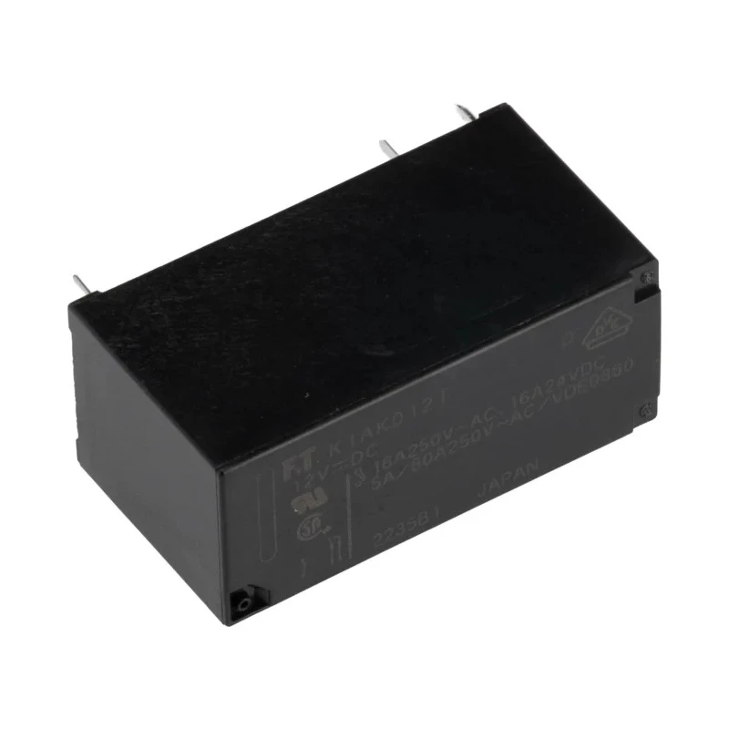 Fujitsu Power Relay PCB Mount SPST Contact Configuration, 12V DC Coil, 16A Switching Current FTR-K1AK012T
