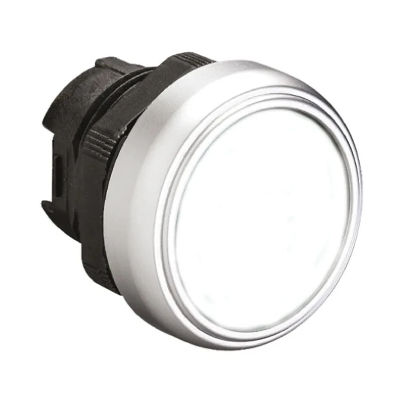 Lovato Electric Platinum Series White Spring Return Push Button Head 22 mm Cutout IP66 IP67 IP69K LPCB108