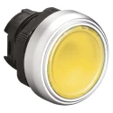 Lovato Electric Platinum Series Yellow Spring Return Push Button Head, 22 mm Cutout, IP67, IP69K, IP66 LPCBL105