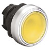 Lovato Electric Platinum Series Yellow Spring Return Push Button Head, 22 mm Cutout, IP67, IP69K, IP66 LPCBL105