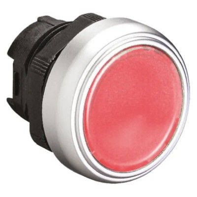 Lovato Electric Platinum Series Red Spring Return Push Button Head, 22 mm Cutout, IP66 IP67 IP69K LPCBL104