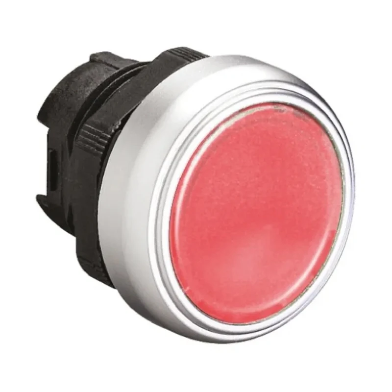 Lovato Electric Platinum Series Red Spring Return Push Button Head, 22 mm Cutout, IP66 IP67 IP69K LPCBL104