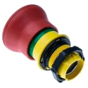 Lovato Electric Platinum Series Turn to Release Emergency Stop Push Button, 22 mm Cutout Diameter, Polyamide LPCB6644