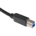 Roline USB Cable Male USB Type A to Male USB 3.0 USB B Black 800 mm 11.02.8869-10