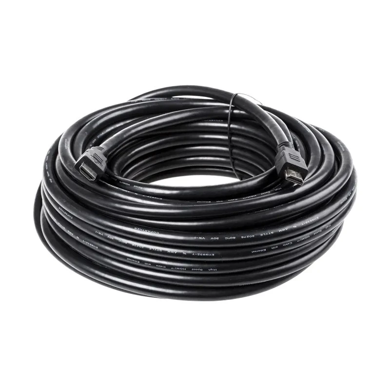 Roline 20 m High Speed Male HDMI to Male HDMI Cable, Polyvinyl Chloride Jacket, Black 11.04.5549-5