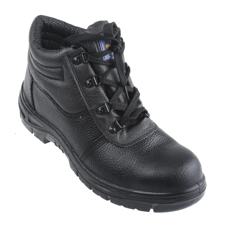 Rockfall Black Steel Toe Capped Men's Safety Boots Size UK9 EU43 Water Resistant Oil Resistant EN ISO 20345 S3 SRC 790-3997