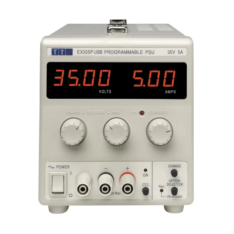 Aim-TTi Digital Bench Power Supply, 1 Output, 0 V to 35 V AC, 5 A Max, 175 W Power EX355P-USB
